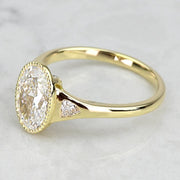 2.00 CT Oval Cut Lab Grown Diamond Engagement Ring Mapple Gems